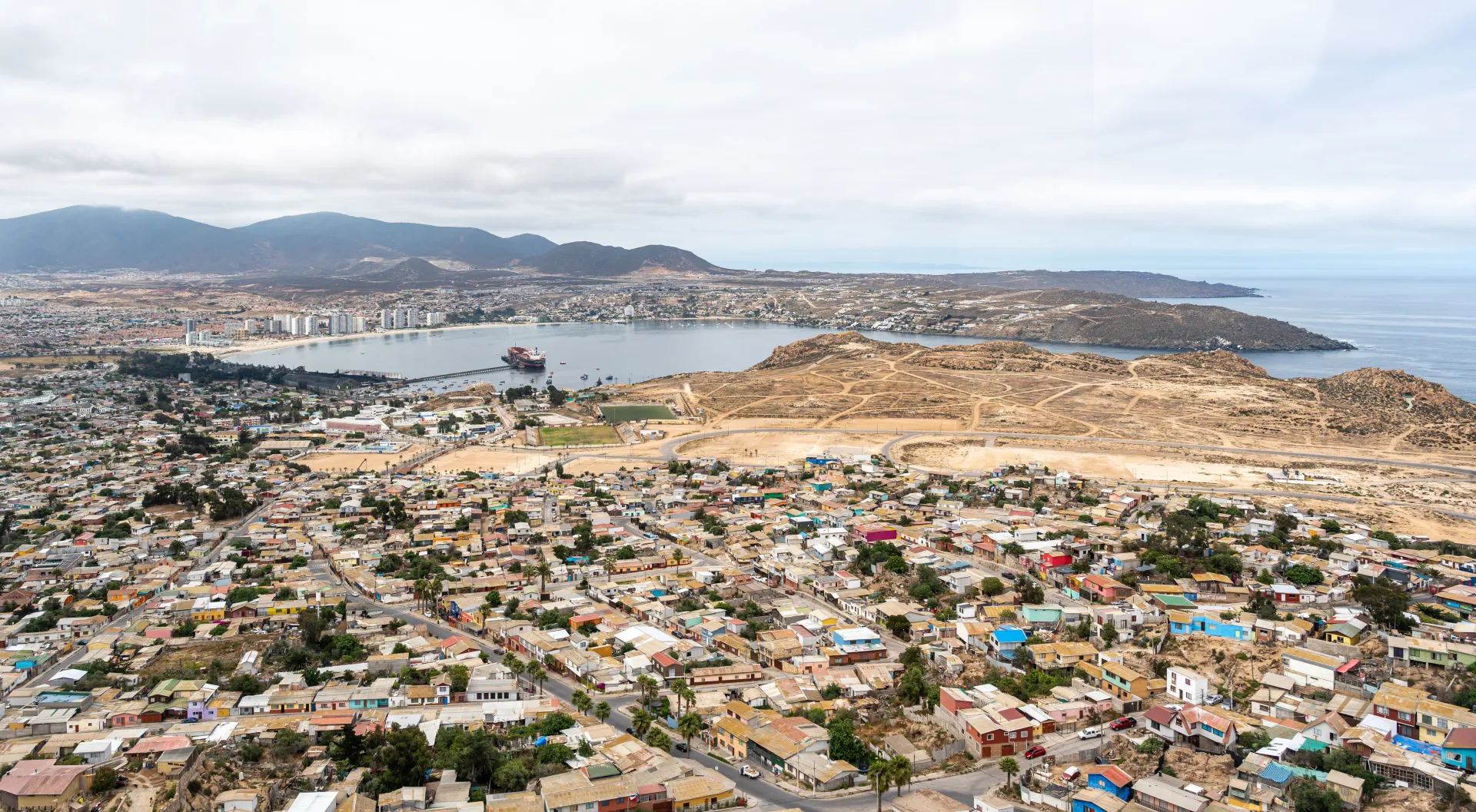 Bahía y zona urbana de Coquimbo